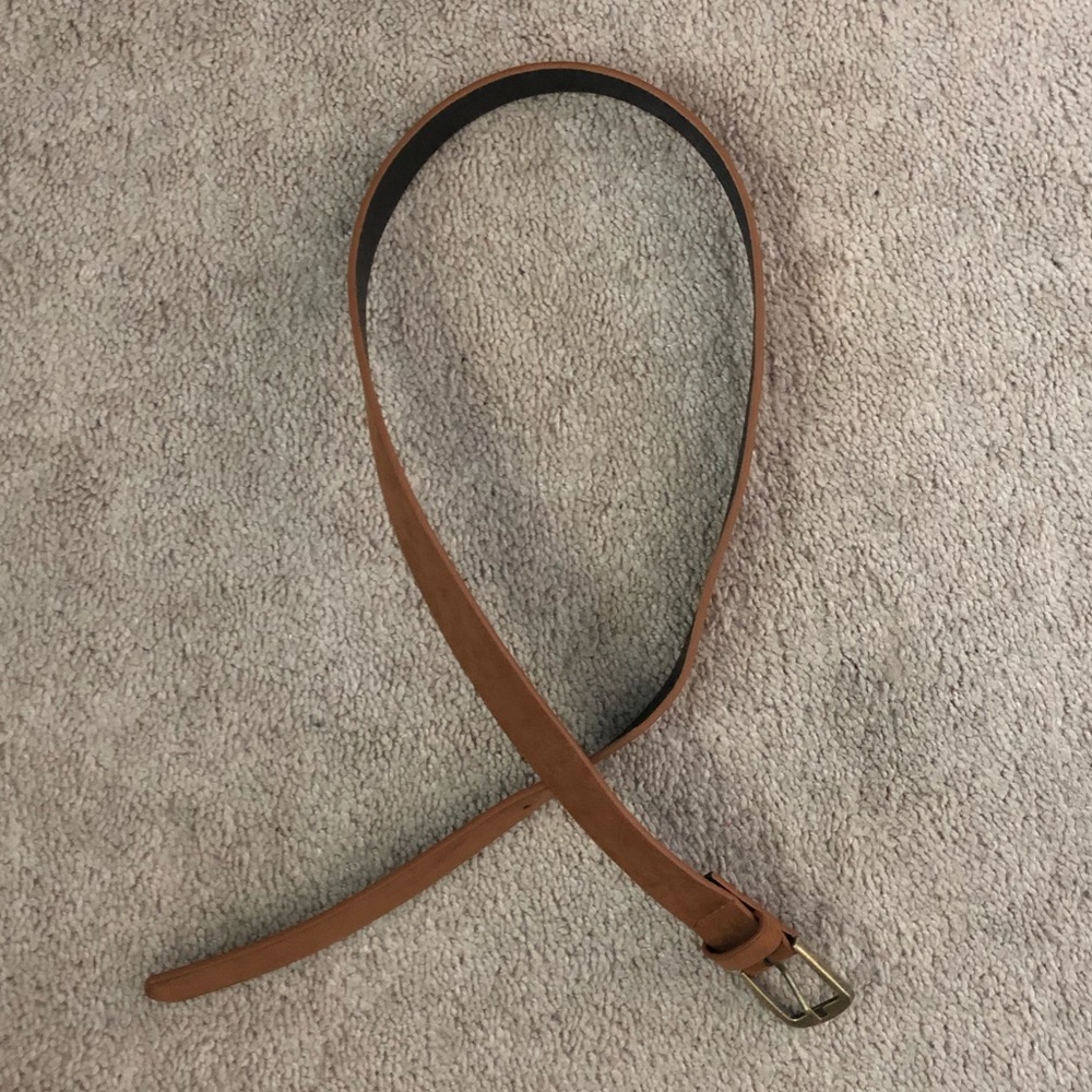 NEW never worn brown suede belt